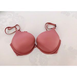 Victoria's Secret Bombshell Plunge Add-2-Cups  Push-Up Bra 36C *Dusty Rose* NEW!